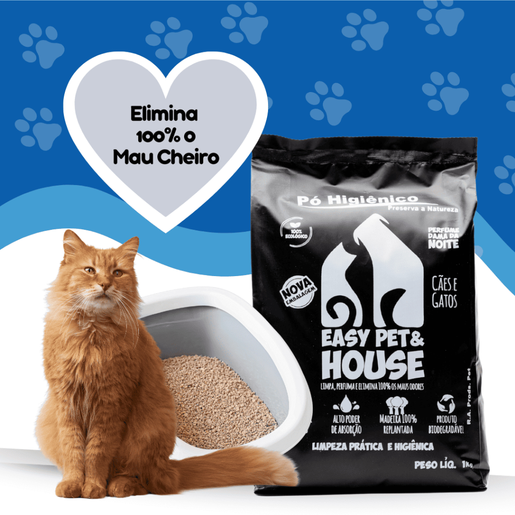 Pó Higiênico Elimina Odores de Xixi · Cães e Gatos · 1 Kg
