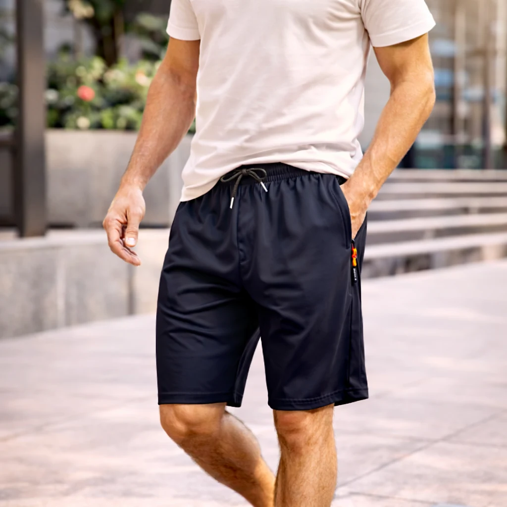 Kit 4 Bermudas Dry Fit Masculinas com Zíper · Academia e Dia a Dia