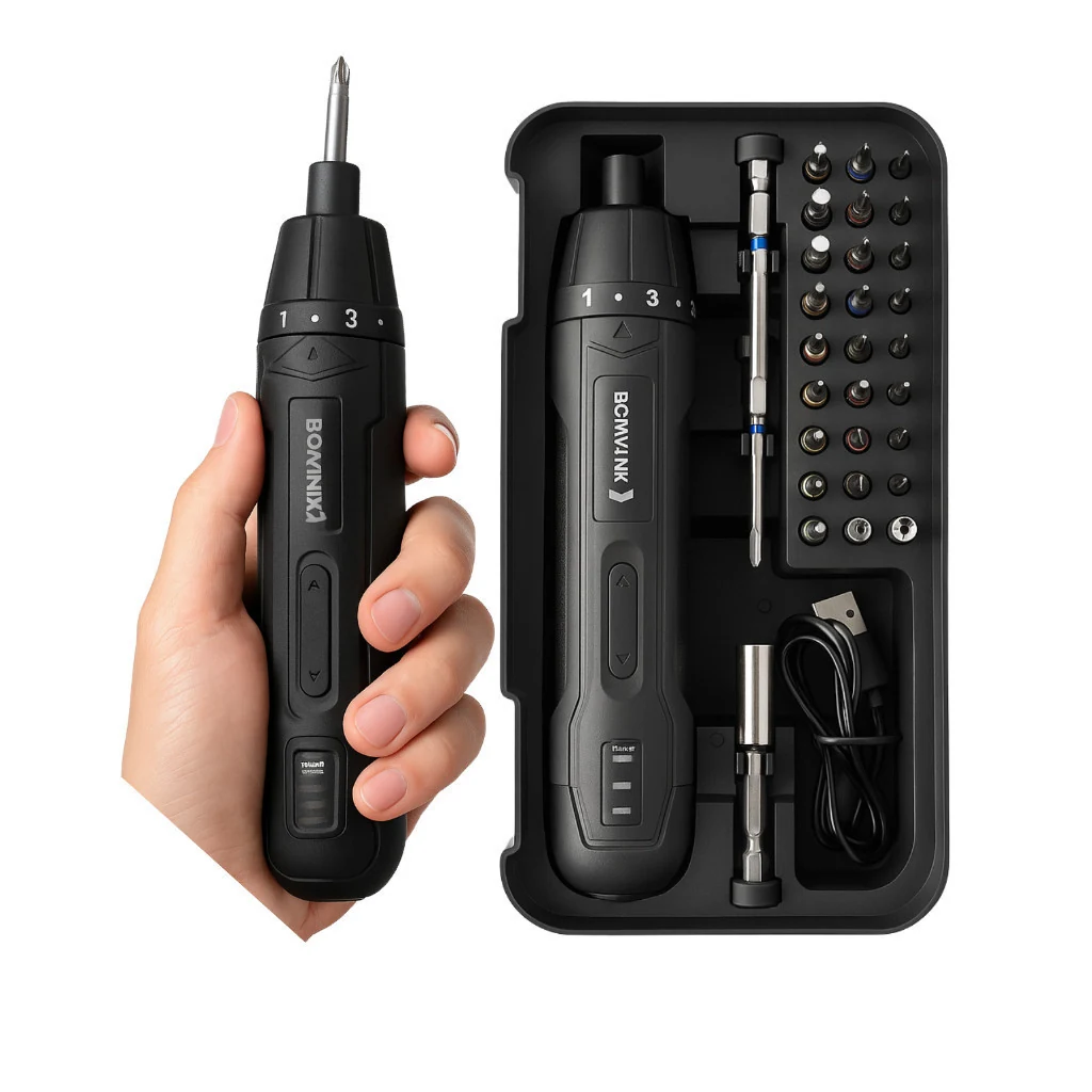 Parafusadeira Elétrica 33 Peças 3.6V Sem Fio · 2000mAh + Maleta