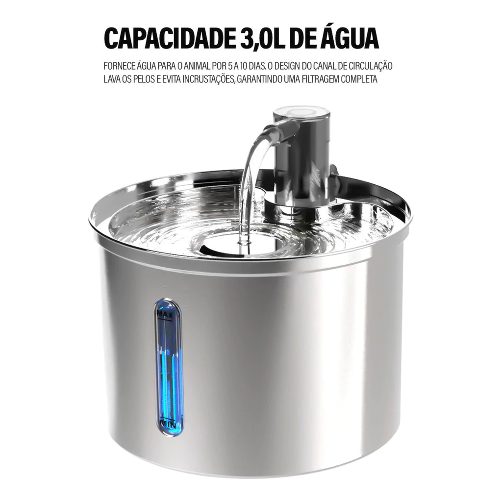Capacidade de 3 litros